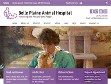 Tablet Screenshot of belleplainevet.com